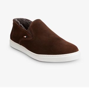New Allen Edmonds Courtside Slip-On Sneaker Size:10 Color: Brown